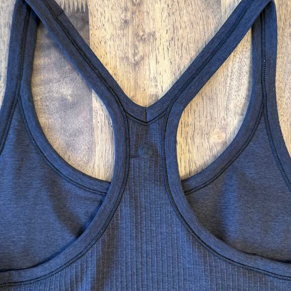 Lululemon Ebb to Street Tank Top Ribbed Racerback Yoga Black Women’s Size 10 - Picture 5 of 6